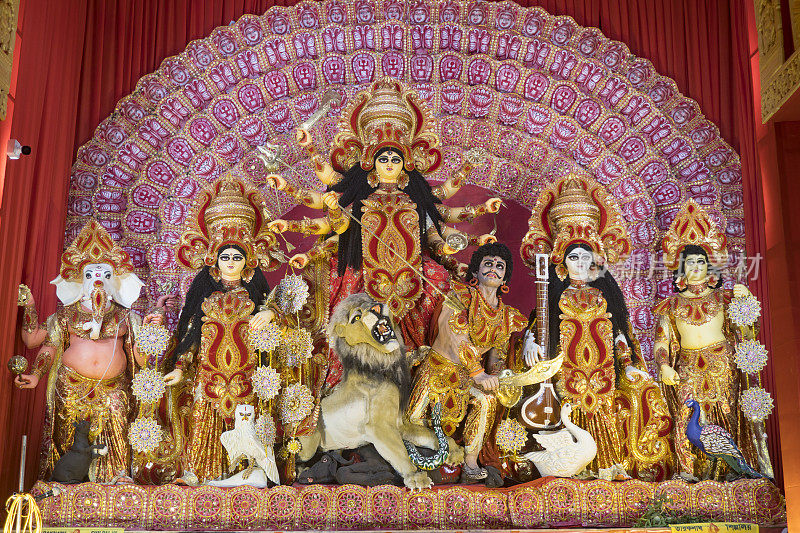 Durga Puja是西孟加拉邦和孟加拉人的主要Puja。